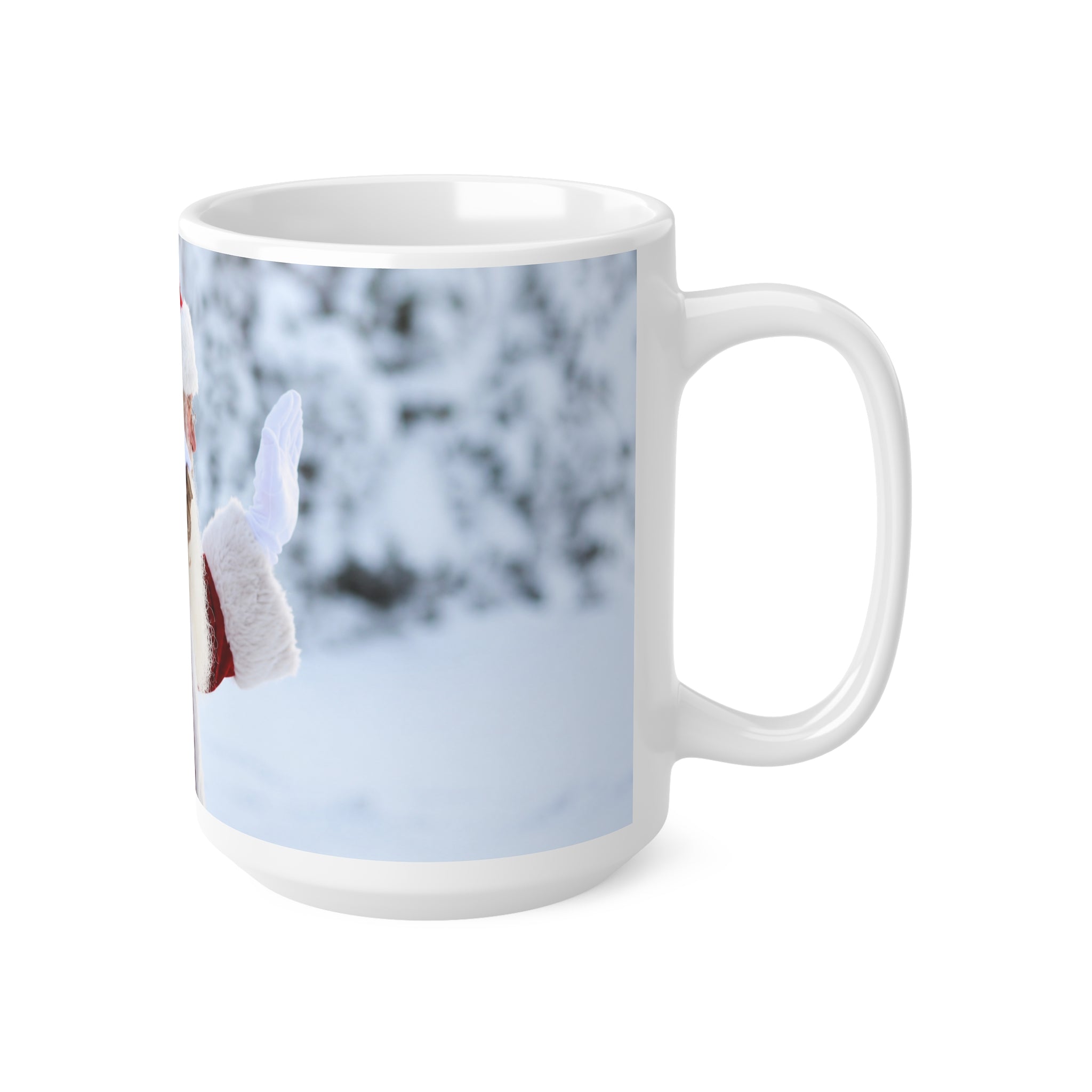 Santa Claus Photo Coffee Mug — Festive Christmas 11oz & 15oz Ceramic Mug