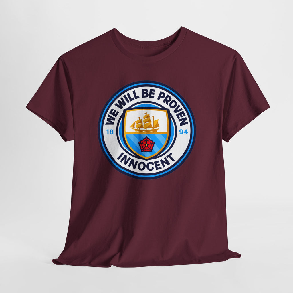 “We Will Be Proven Innocent” Justice Manchester City Cotton T-Shirt