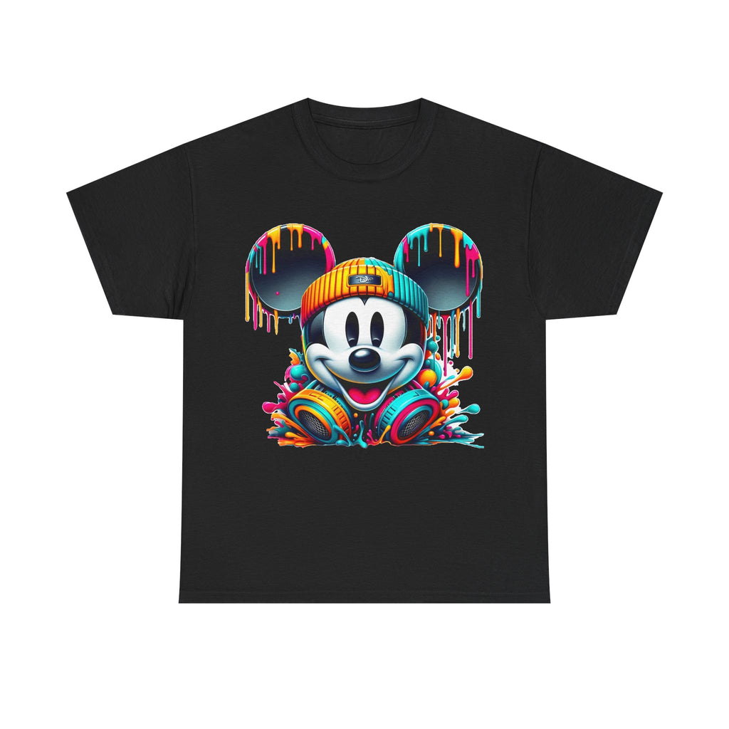 Mickey Graphic Tee — Colorful Street Art Mouse Character T-Shirt