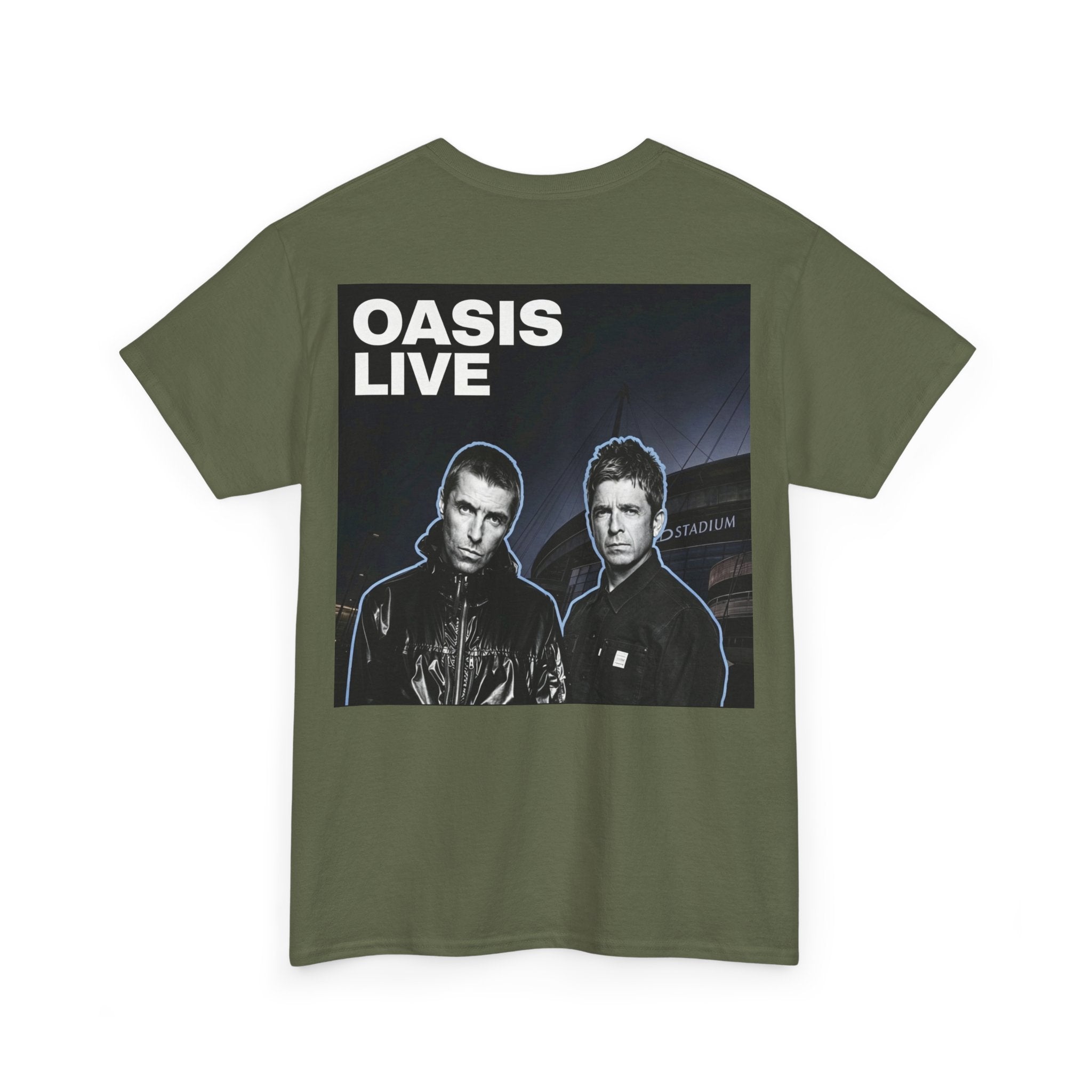 Oasis Live Graphic Tee — Retro Band Logo Concert T‑Shirt