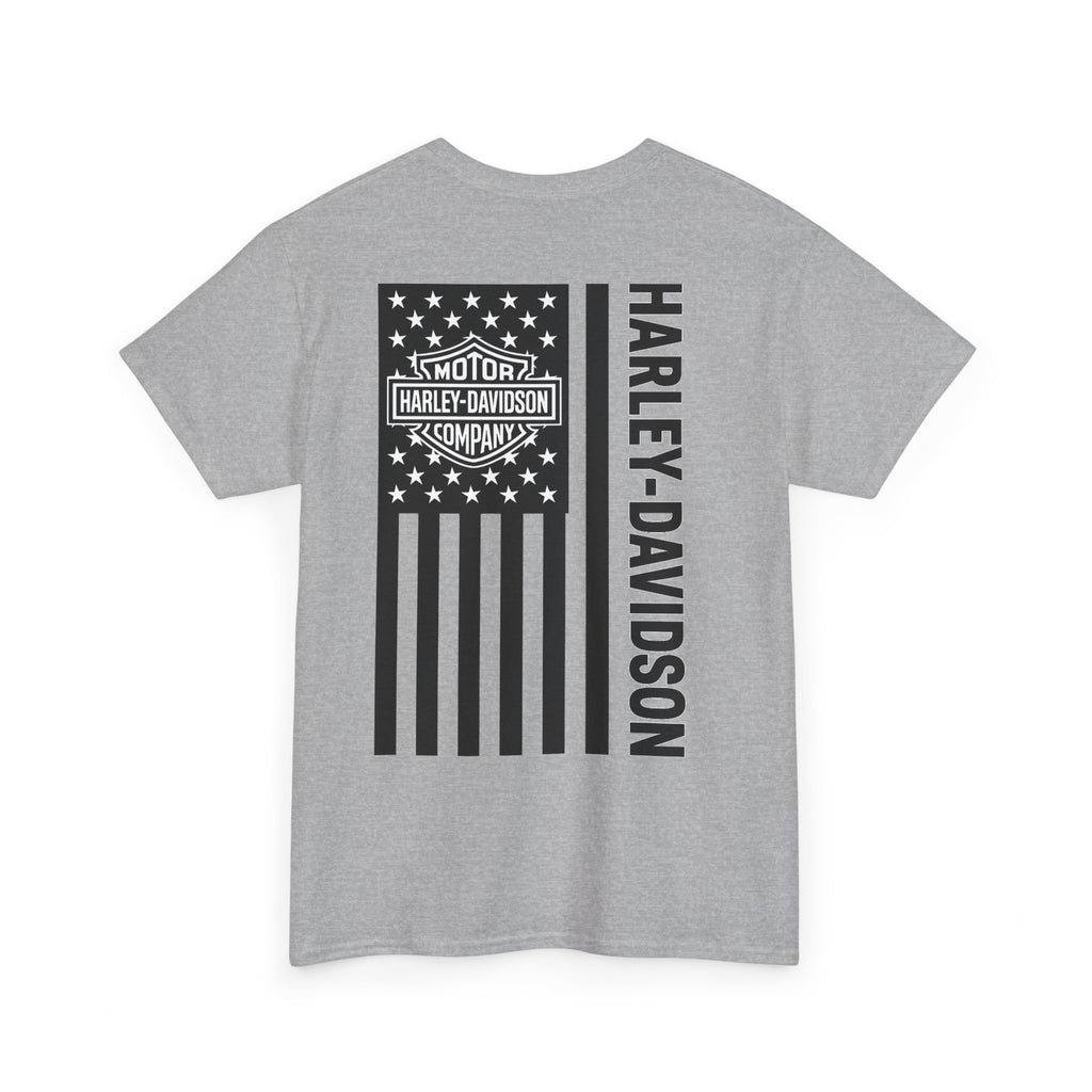 Harley-Davidson American Flag Tee — Vintage Motor Company Back Print