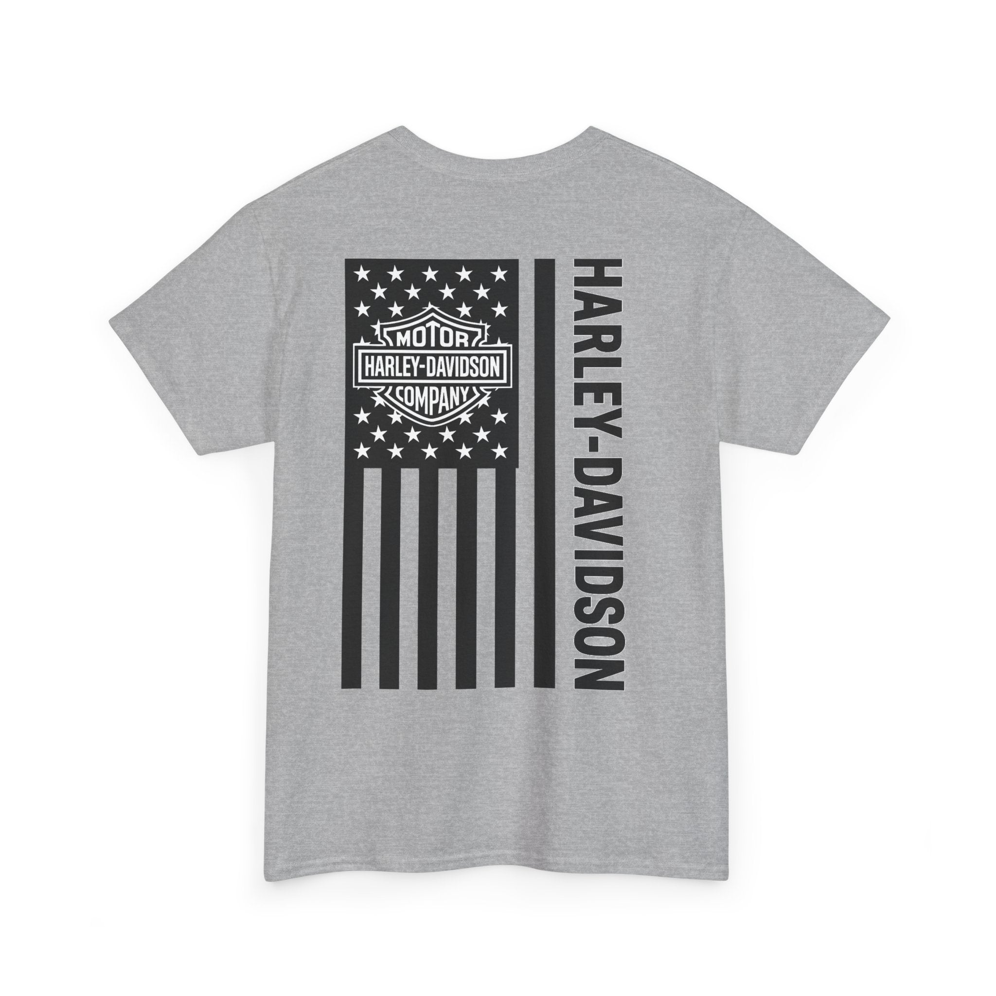 Harley-Davidson American Flag Tee — Vintage Motor Company Back Print