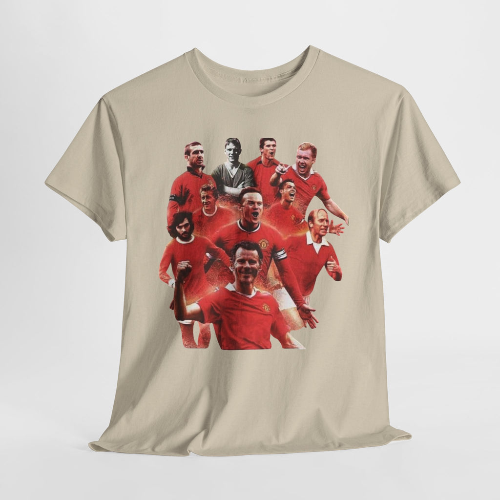 Manchester United Legends T‑Shirt — Retro Team Collage Football Tee