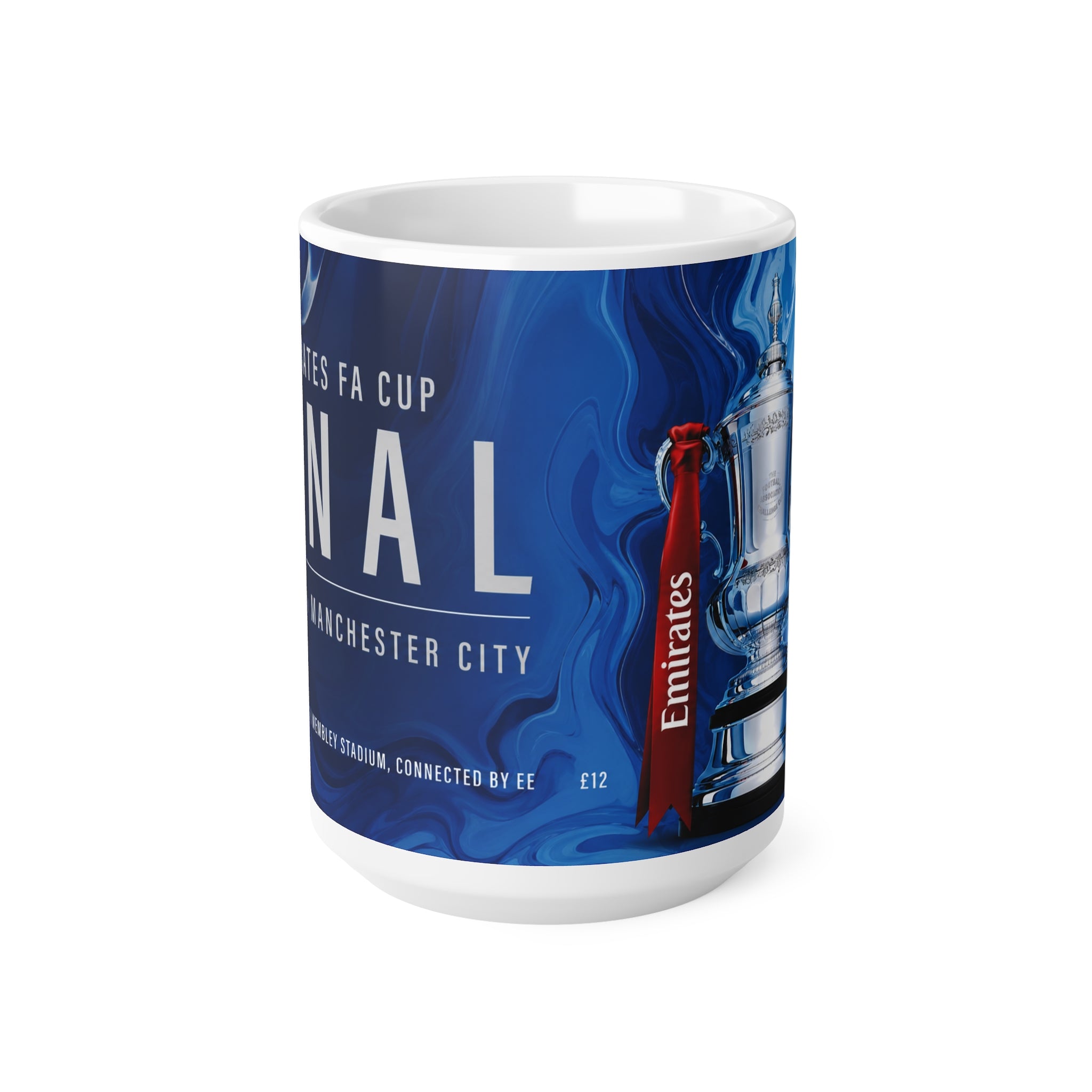 2026 FA Cup Final Programme Cover Inspired Ceramic Mug – Chelsea vs Manchester City 11oz/15oz