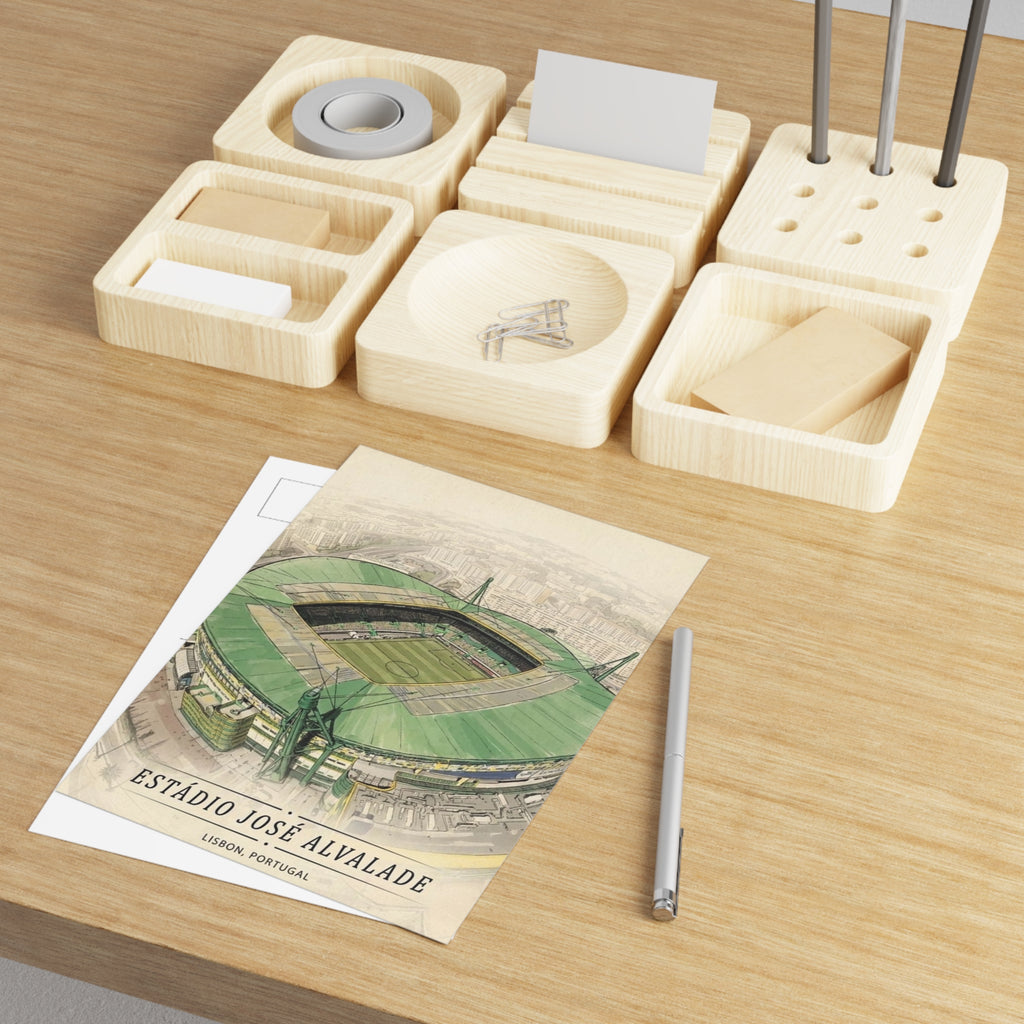 Estádio José Alvalade Vintage Stadium Art Postcard Card