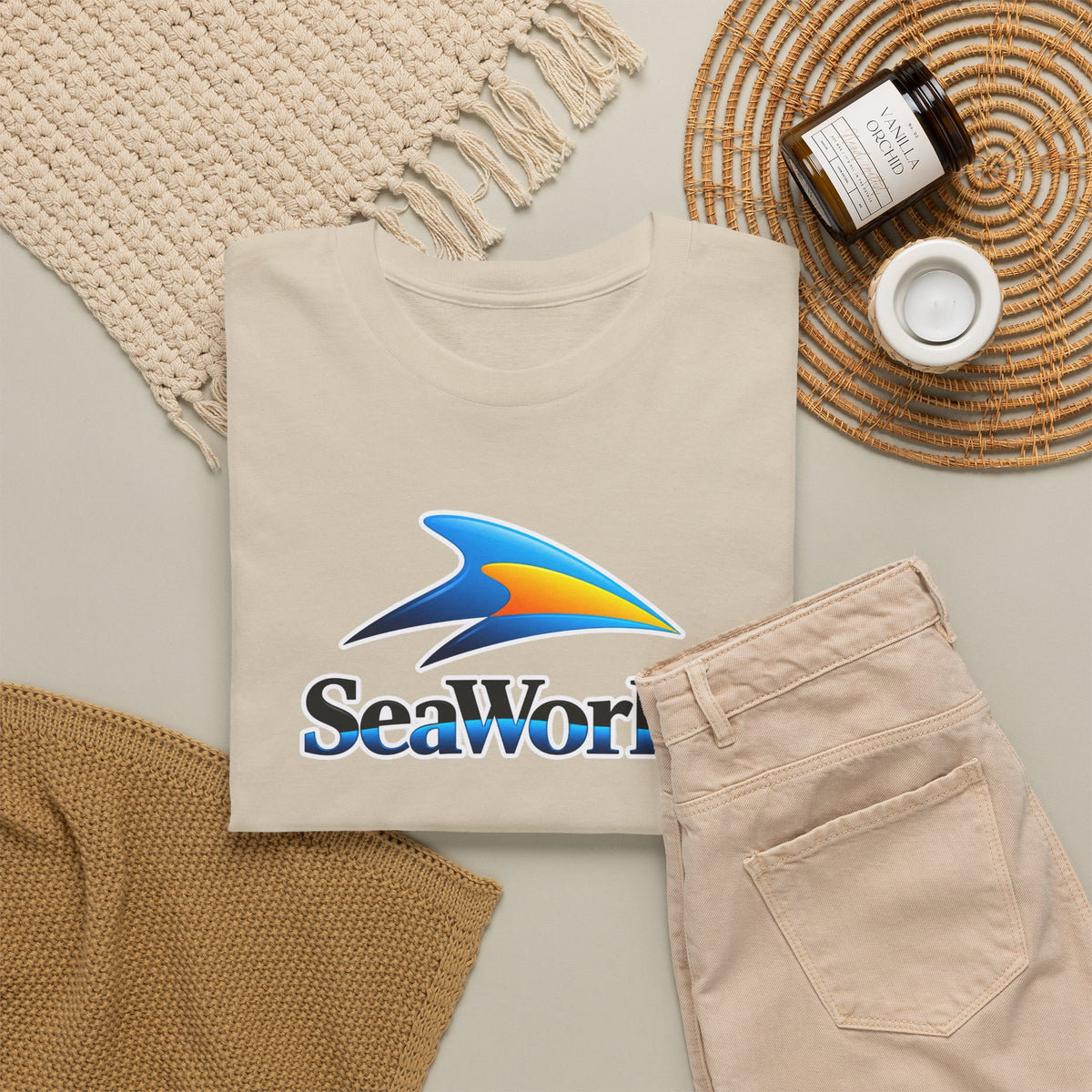 SeaWorld Logo T-Shirt — Classic Ocean Theme Tee