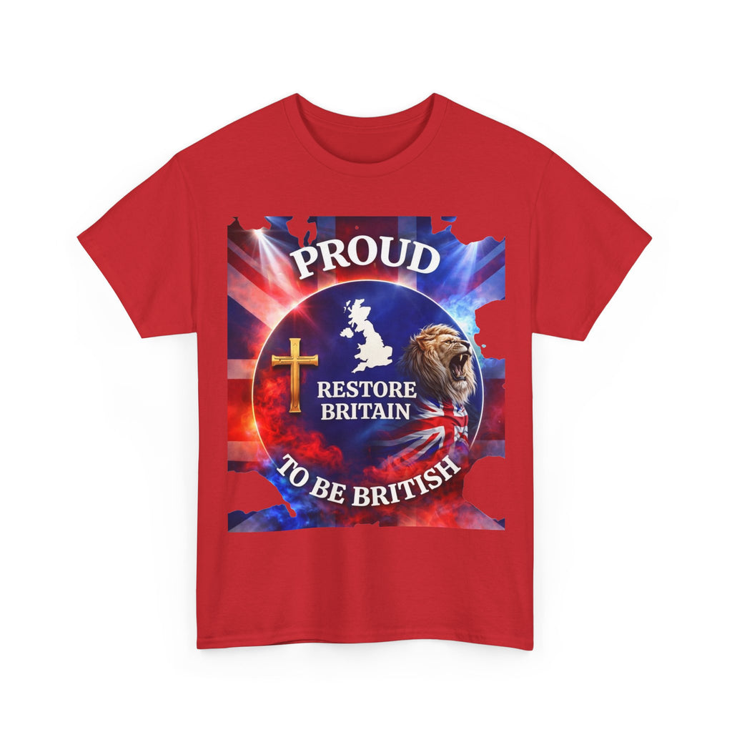 Proud to Be British Restore Britain Cotton T‑Shirt
