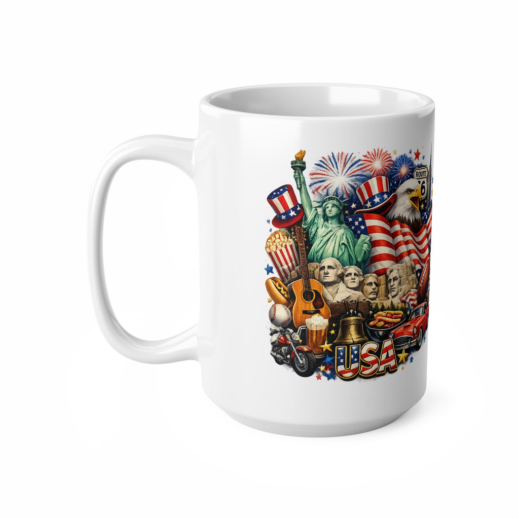 Patriotic USA Coffee Mug — 11oz & 15oz Ceramic