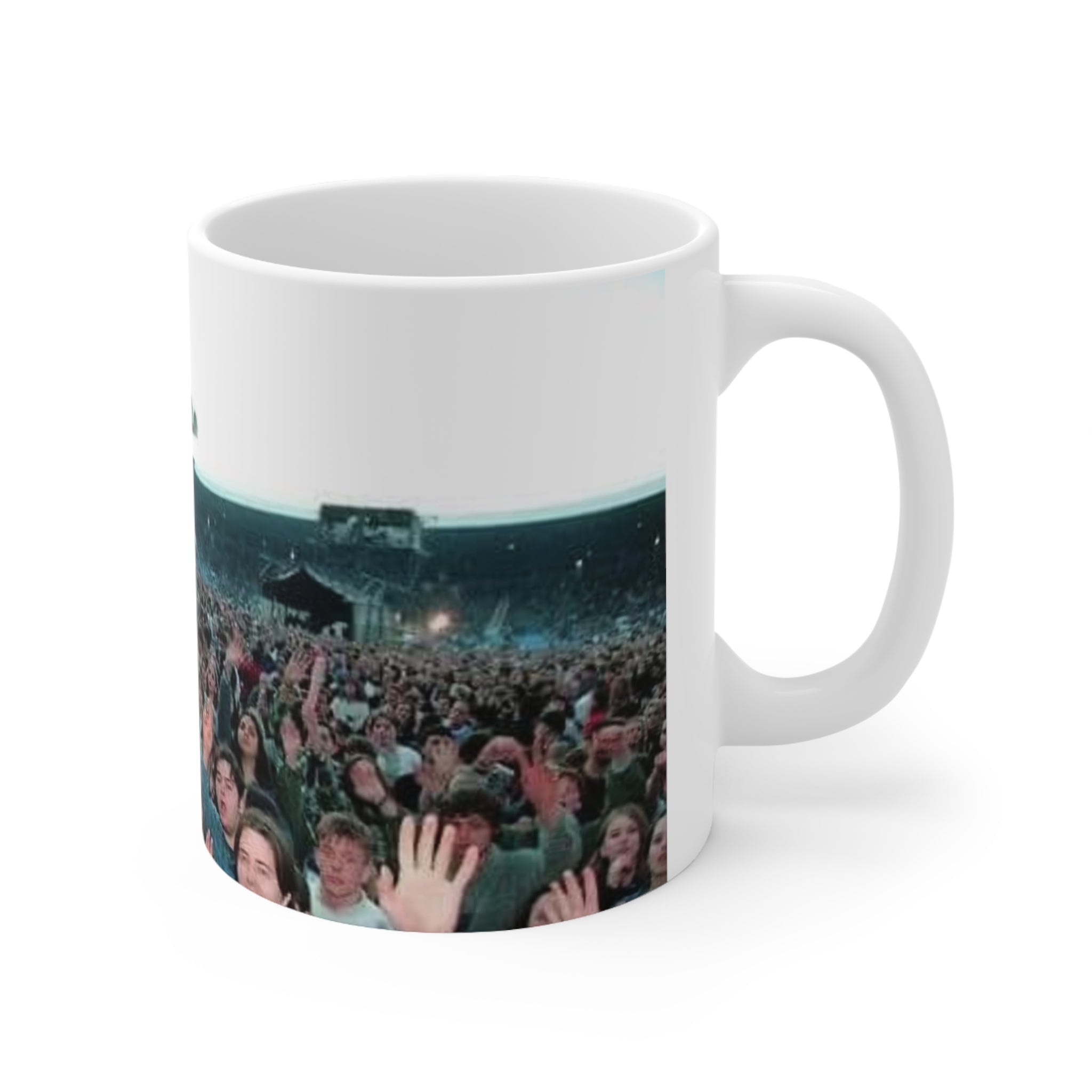 Oasis at Maine Road Concert Crowd Photo Coffee Mug - Live Stadium Crowd 11oz & 15oz Ceramic Mug