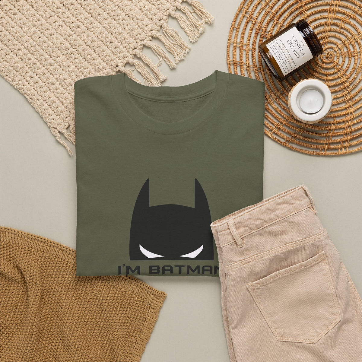 I'm Batman Graphic Tee — Funny Superhero Mask T-Shirt