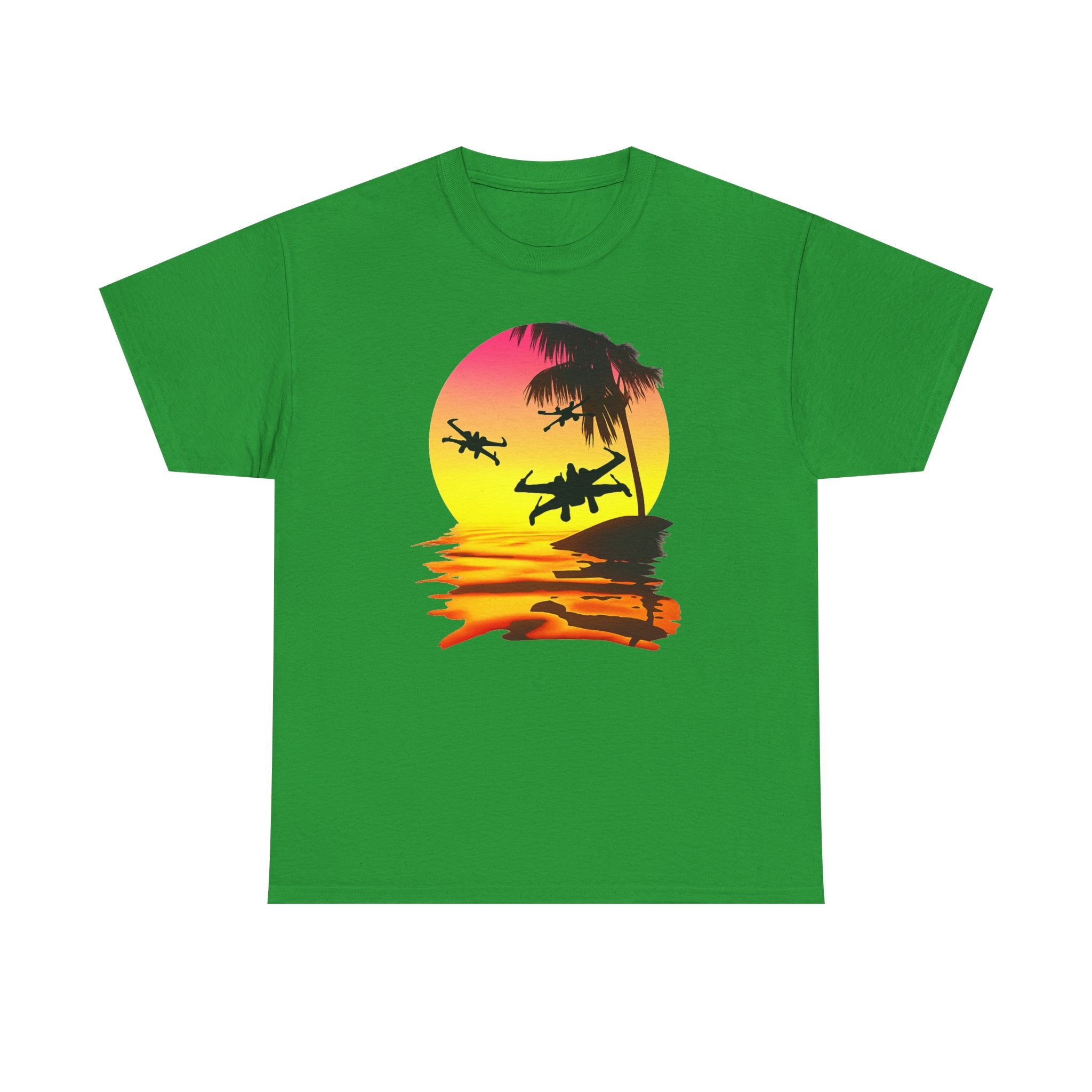 Star Wars X-Ring Sunset Beach Plane T-Shirt