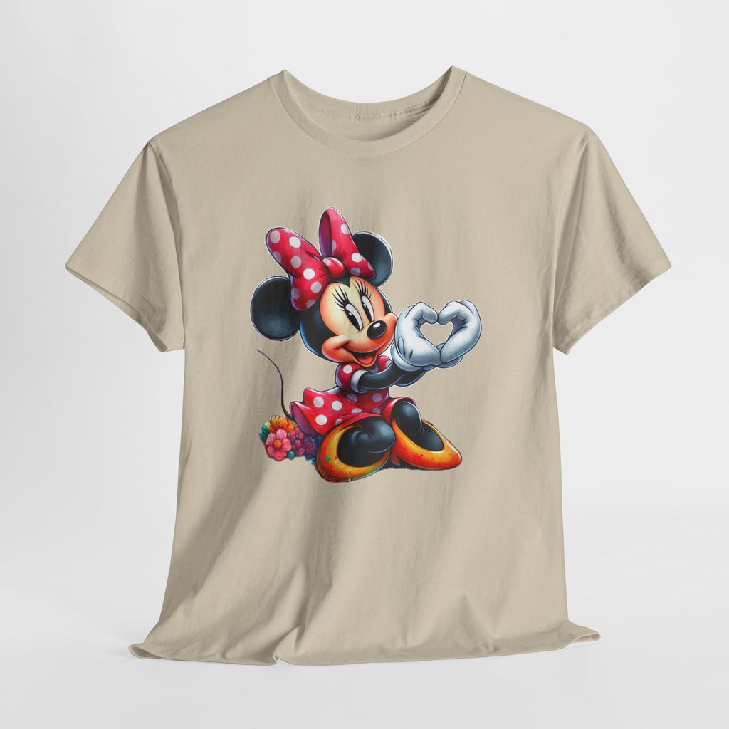 Minnie Mouse Character Heart Graphic Tee