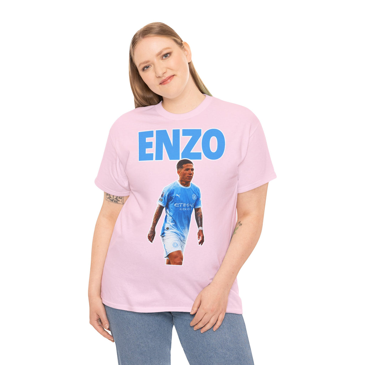 Enzo Fernandez Manchester City Inspired Cotton T-Shirt