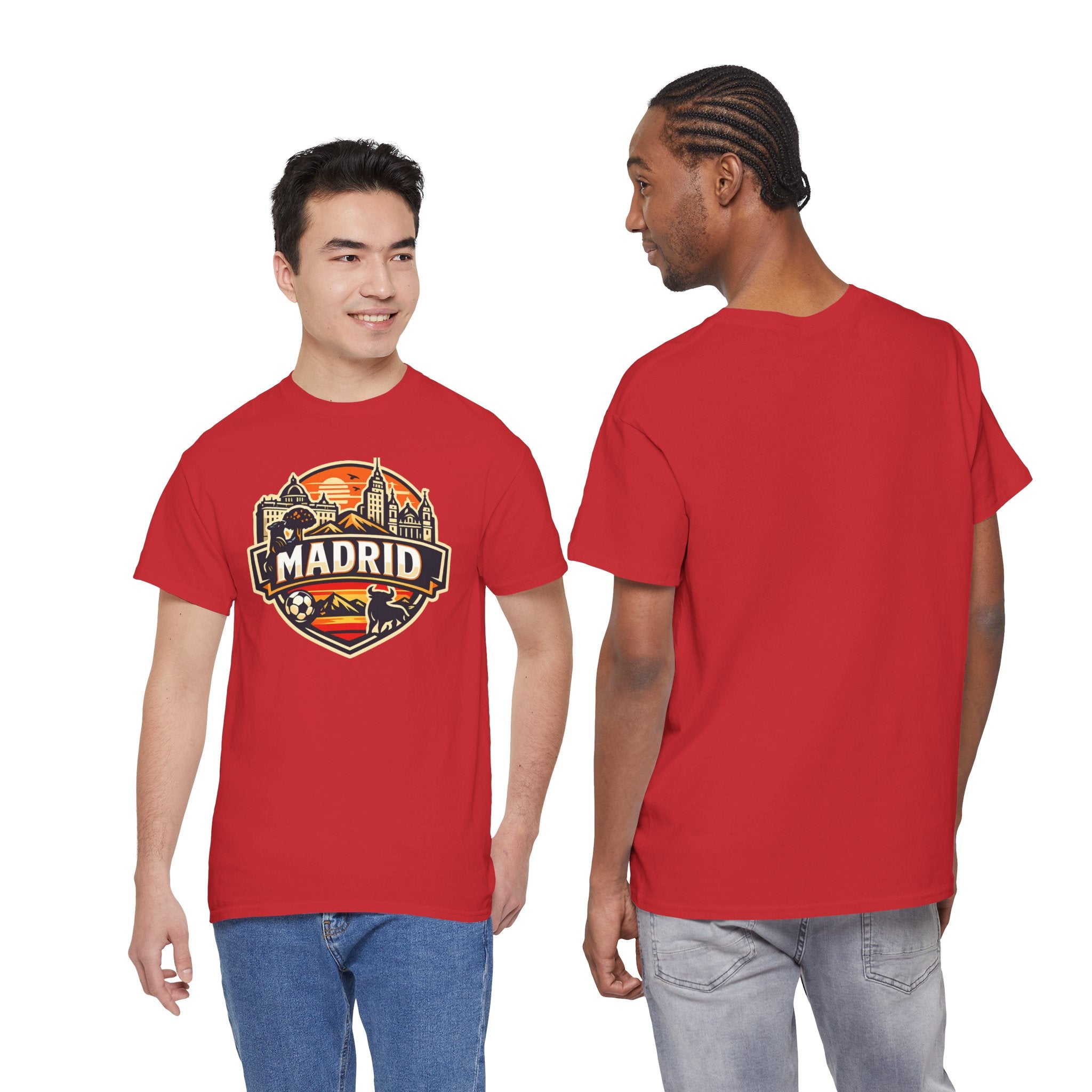Madrid Skyline Soccer Crest T-Shirt