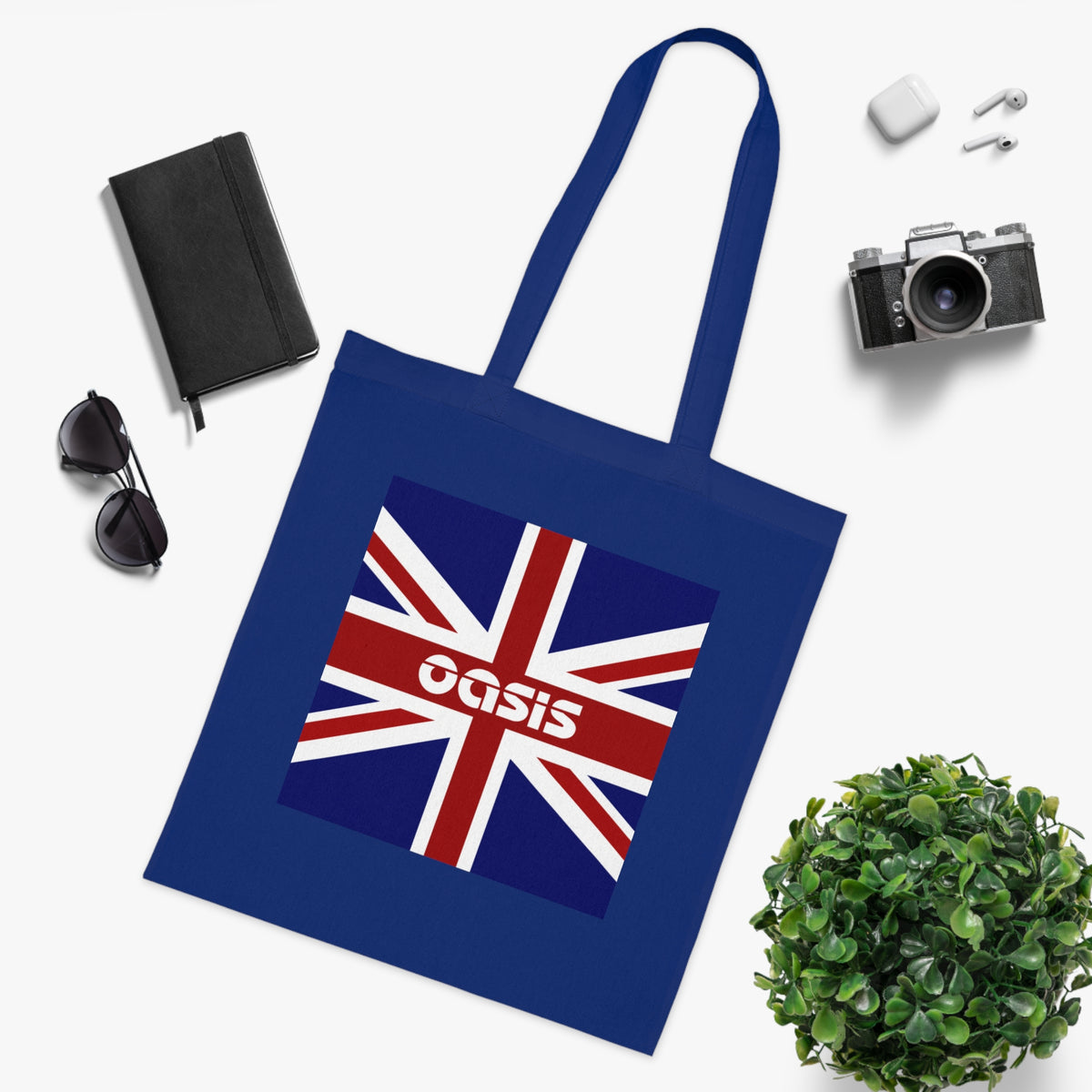 Union Jack Oasis Tote Bag — British Flag Cotton Shopper
