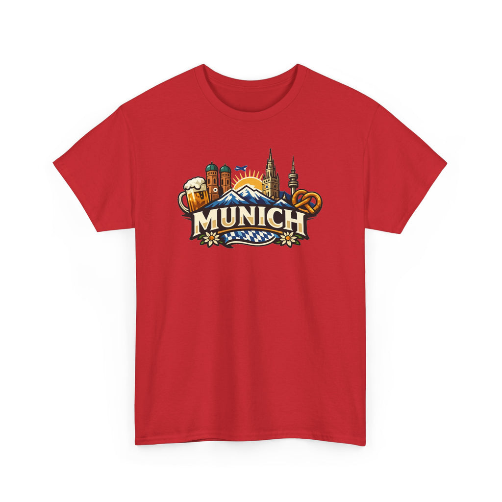 Munich Souvenir T‑Shirt — Oktoberfest Beer & Pretzel Graphic Tee