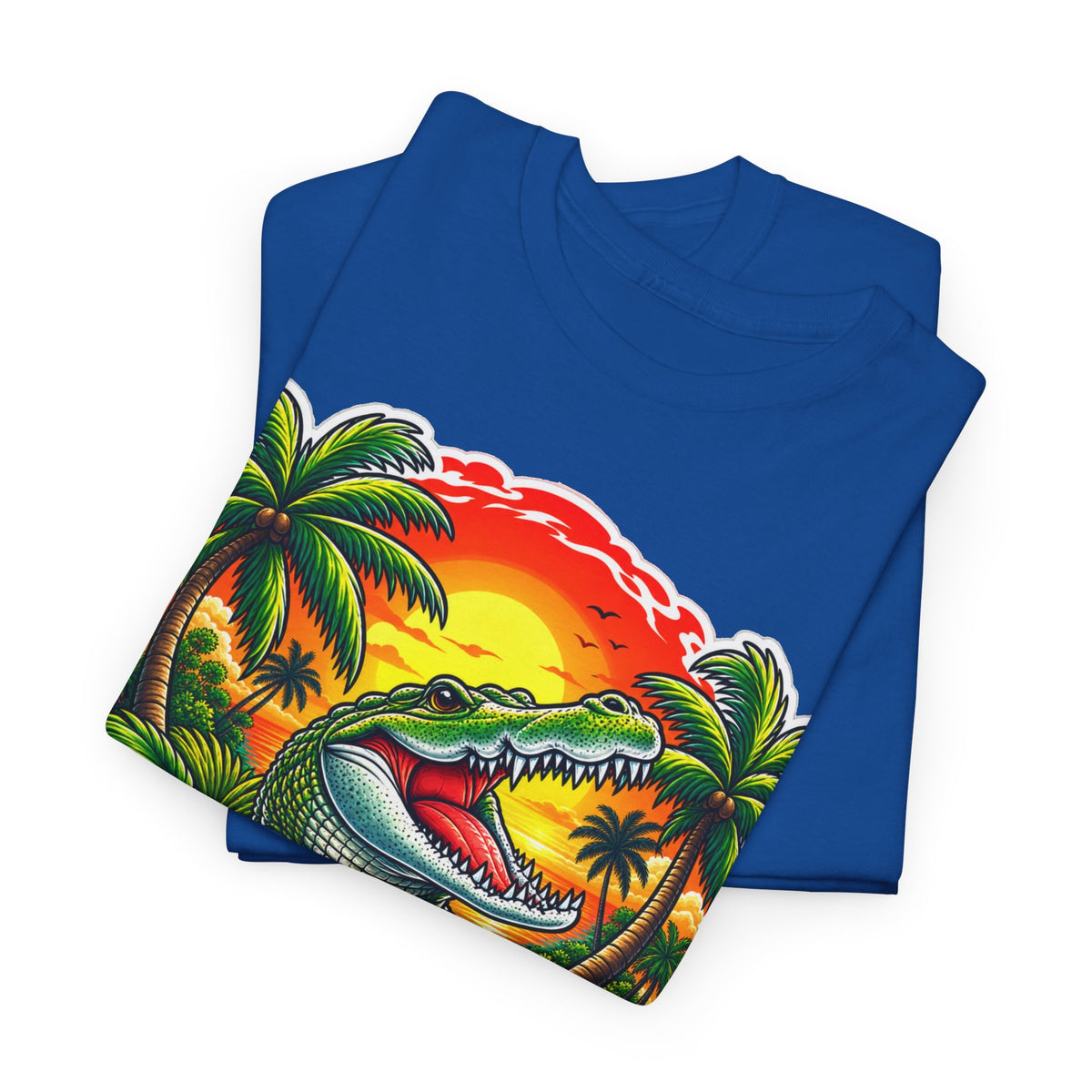 Florida Gator Sunset T-Shirt — Tropical Palm Beach Vacation Tee