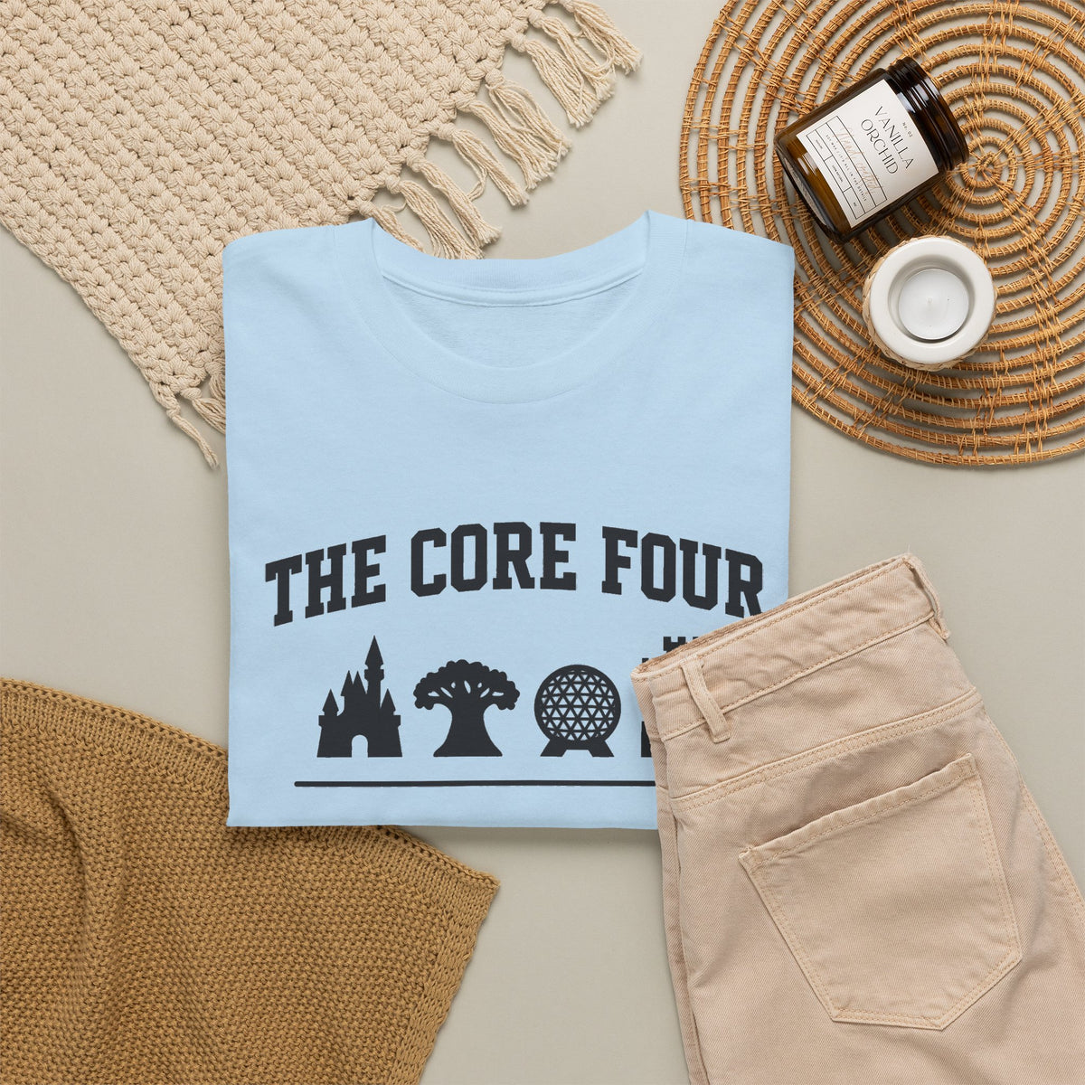 The Core Four Walt Disney World Unisex Heavy Cotton Tee