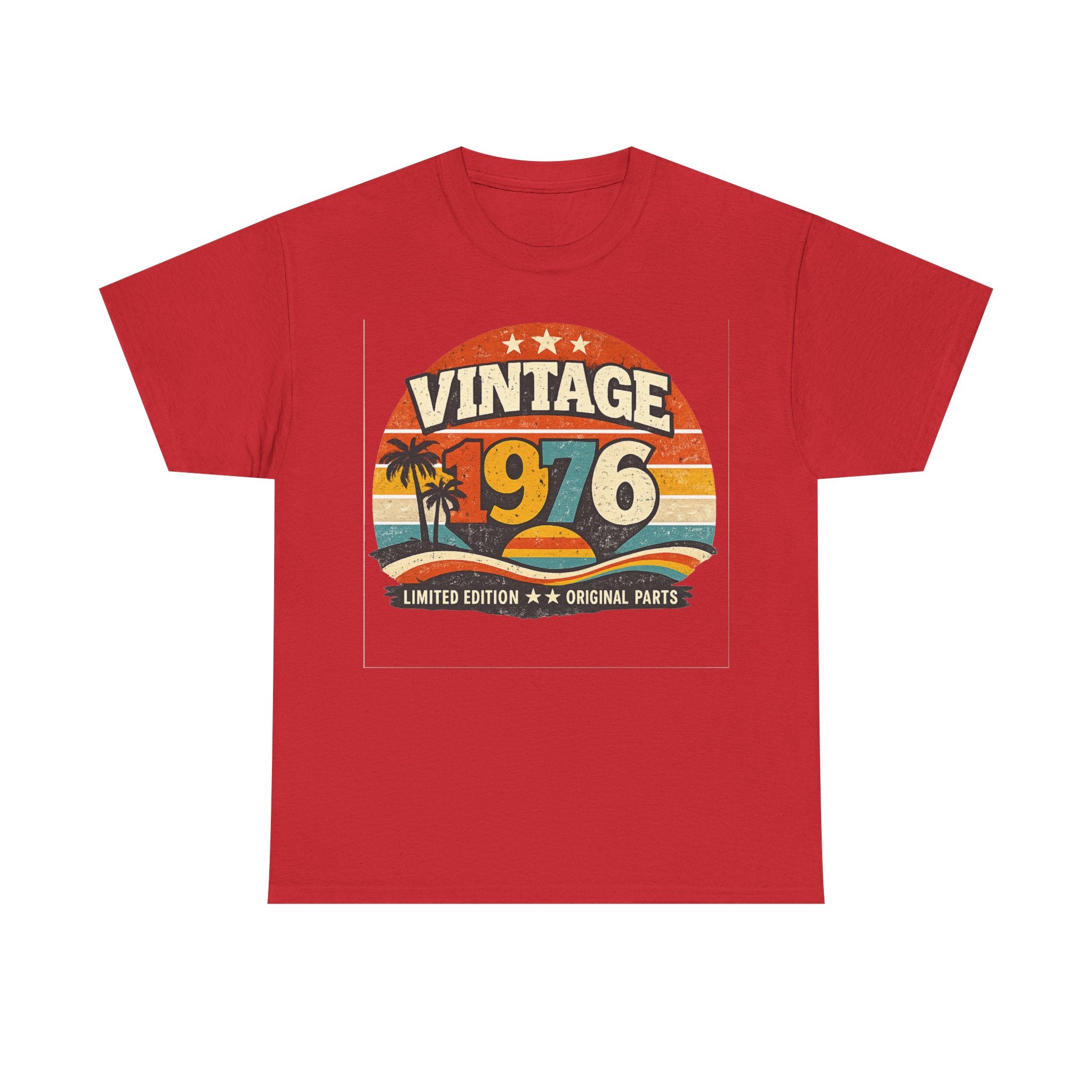 Vintage 1976 T-Shirt — Retro Beach Graphic "Vintage 1976" Birthday Tee
