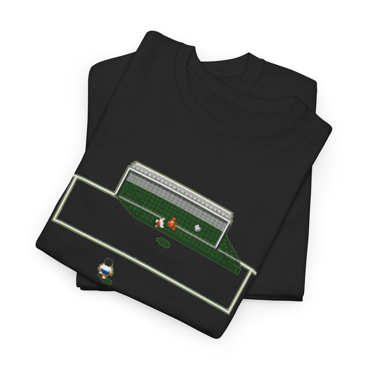 Sensible Soccer Inspired Cotton T‑Shirt — Retro Mini Game Design