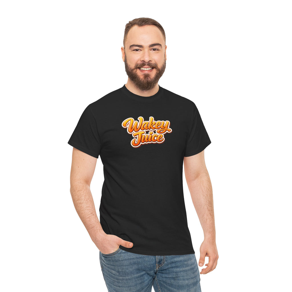 Wakey Juice T‑Shirt — Retro Orange Script Graphic Tee