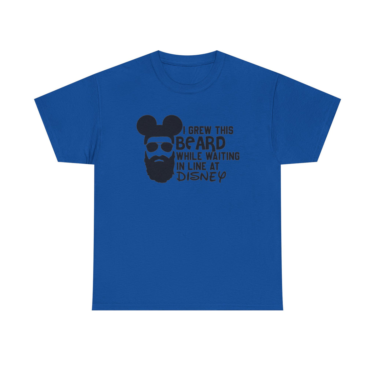 Beard While Waiting Tee – "I Grew This Beard While Waiting In Line At Disney" Funny Disney Dad T-Shirt