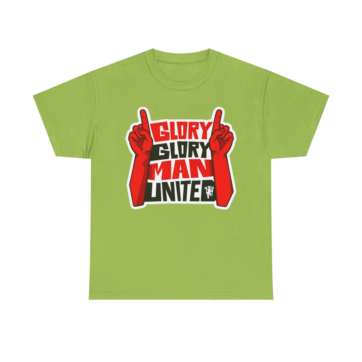 Glory Glory Man United T-Shirt — Retro Red Football Fan Tee