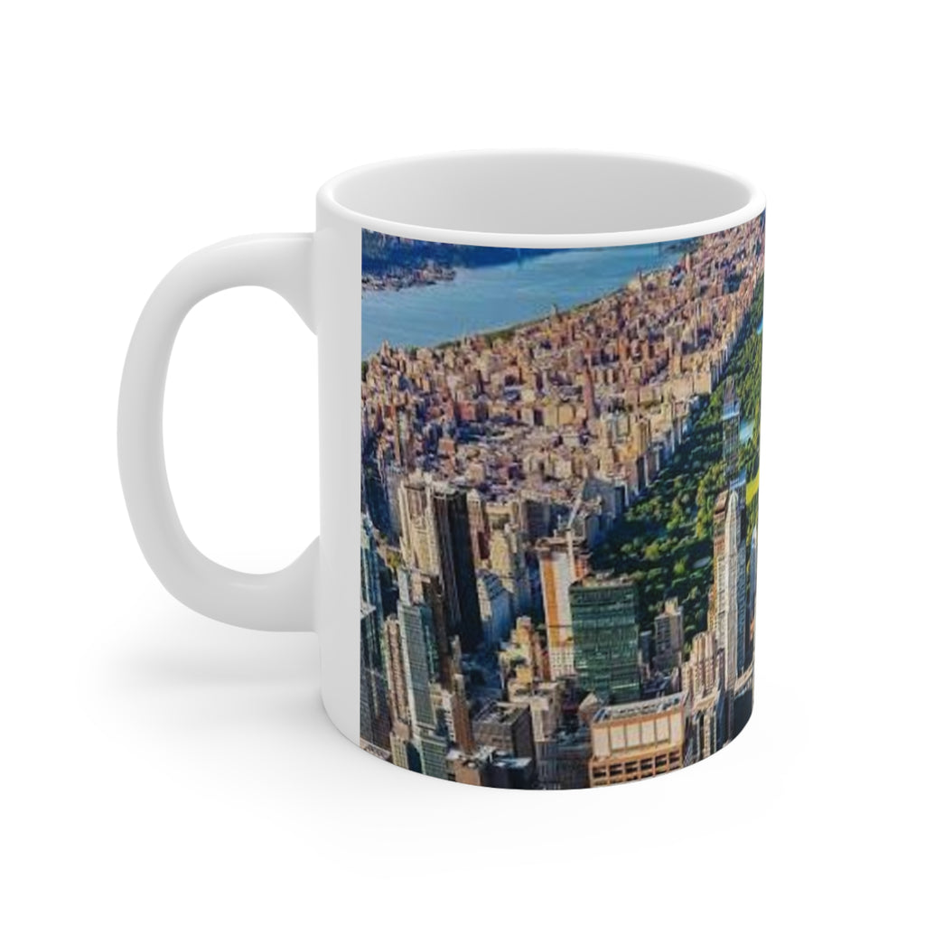 New York City Central Park Aerial Ceramic Coffee Mug — Skyline 11oz/15oz