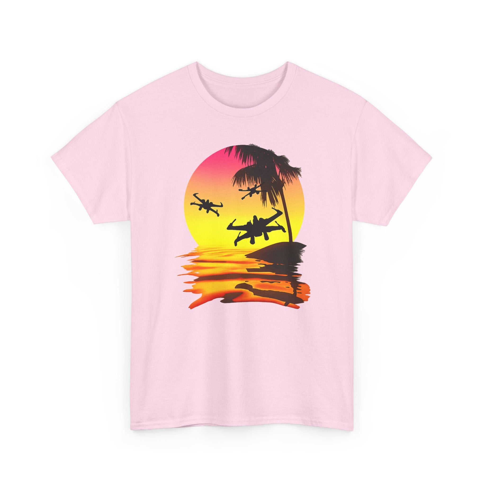 Star Wars X-Ring Sunset Beach Plane T-Shirt