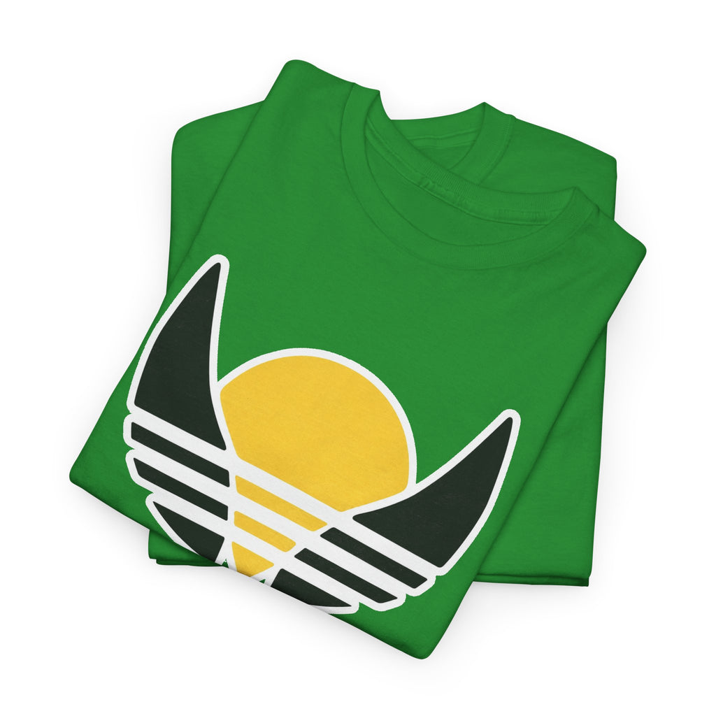 T‑Shirt — 'logan' Retro Sunrise Logo Cotton Tee