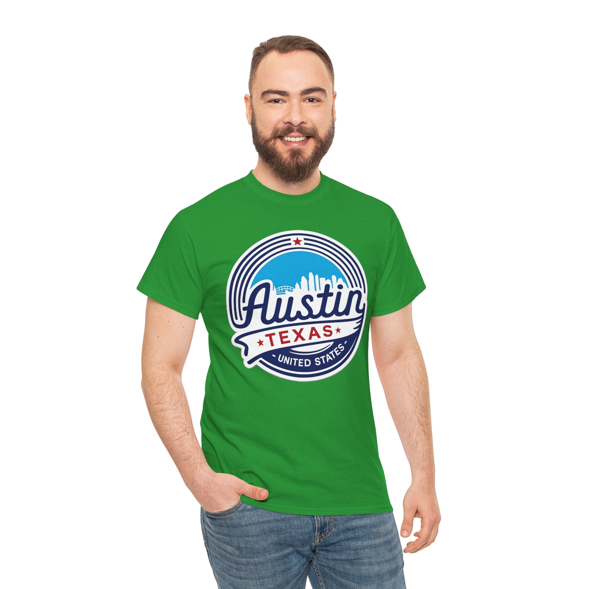 Austin Texas Retro Skyline T-Shirt — Vintage City Pride Tee