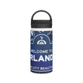 Orlando Stainless Steel Water Bottle — "Welcome to Orlando" Travel Bottle with Handle Lid