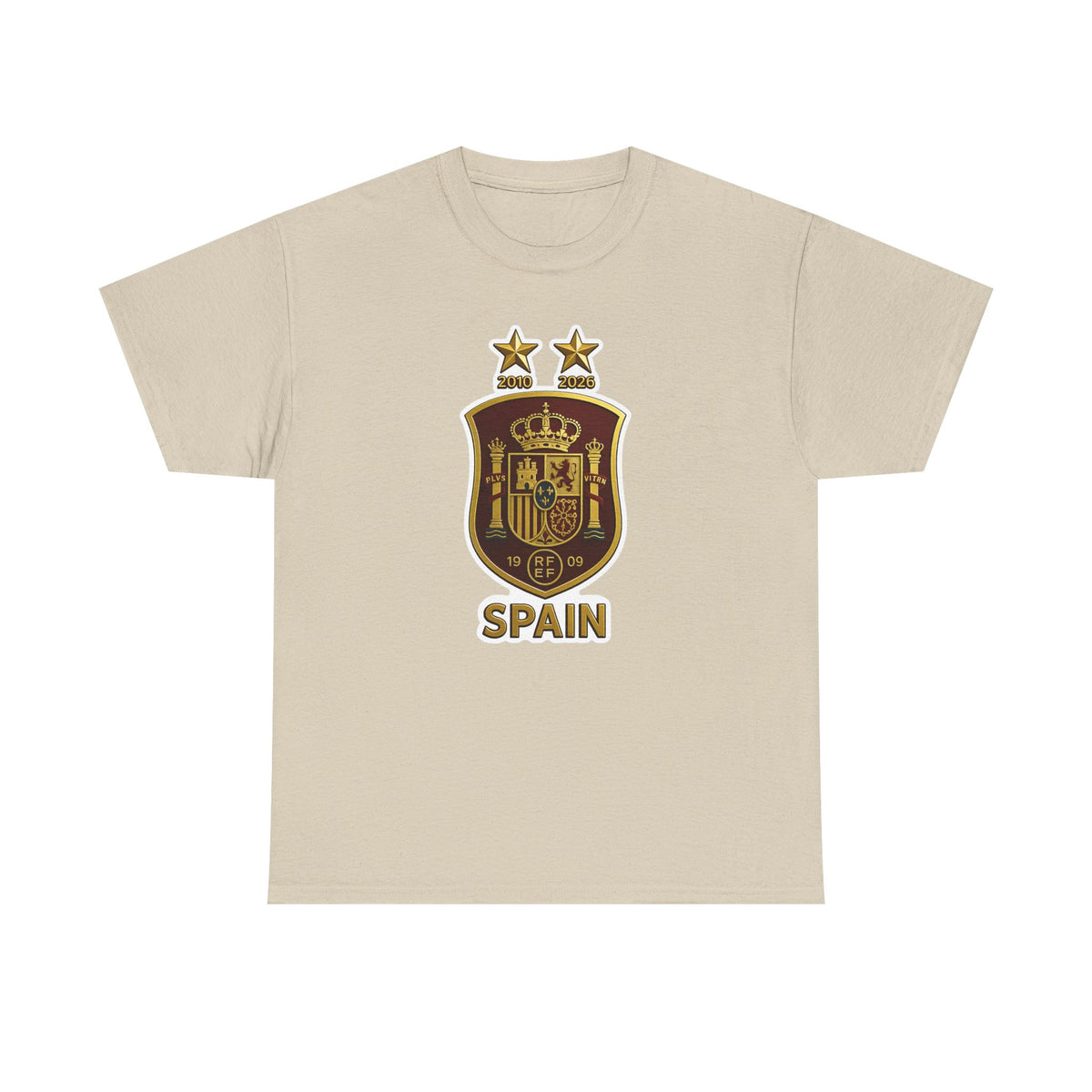 Spain Crest T-Shirt — Vintage Spanish Soccer Shield Tee