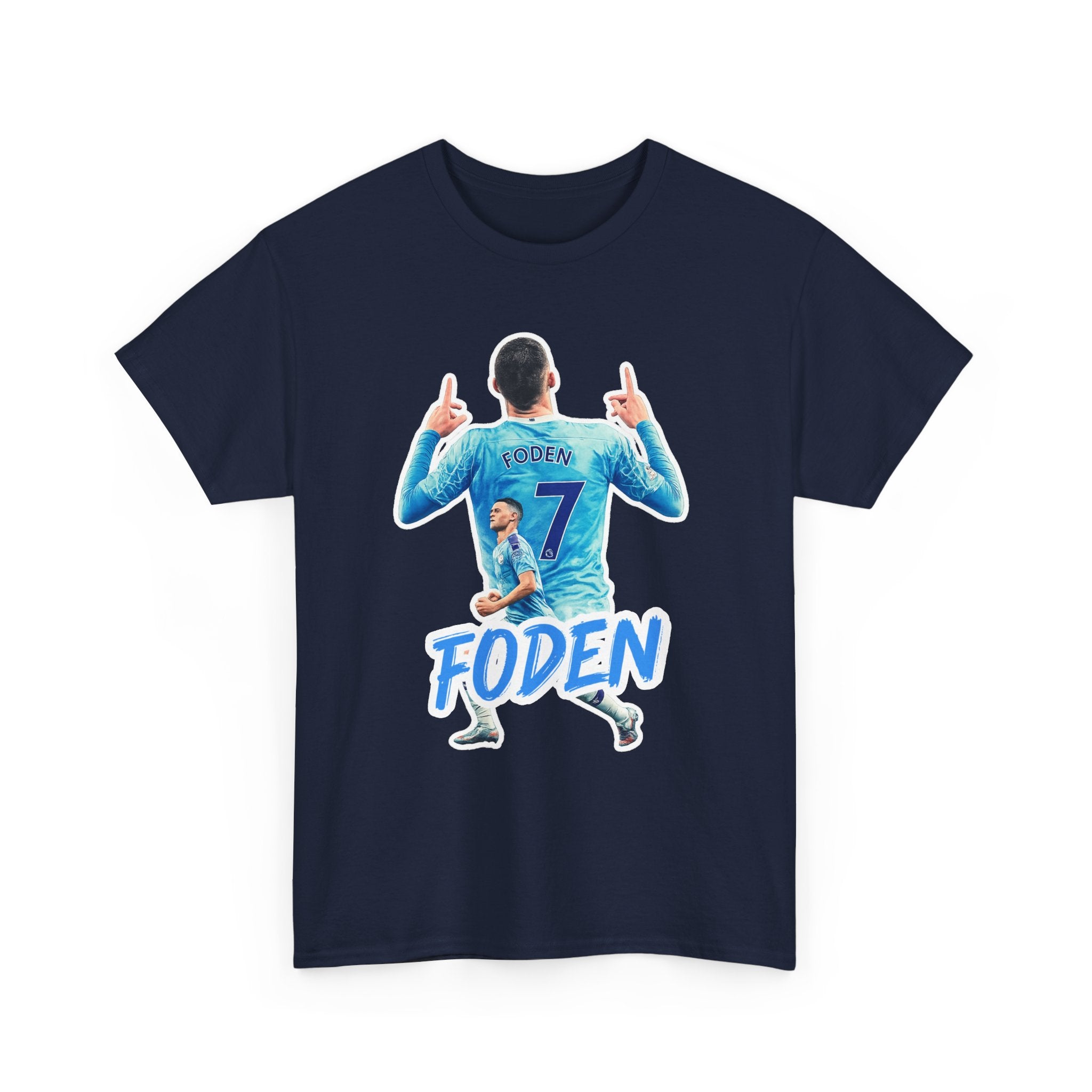 Phil Foden #7 Soccer T‑Shirt — Manchester City Fan Jersey Tribute