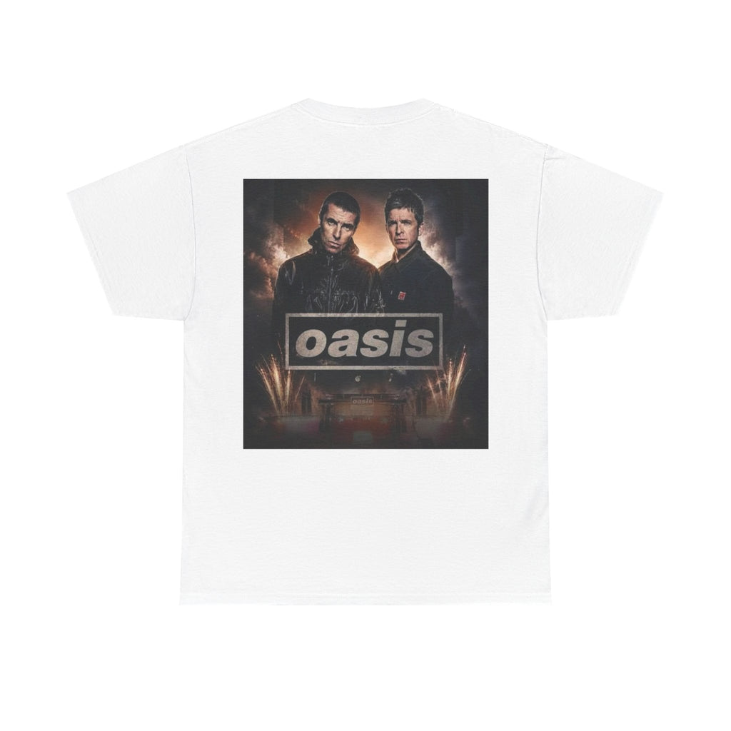 Oasis Band Logo Tee — Retro Rock Concert Graphic T-Shirt