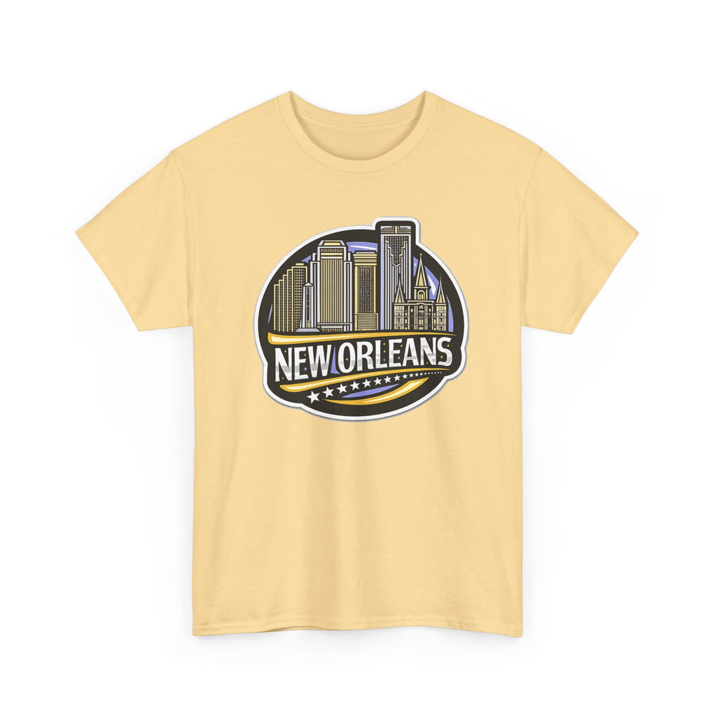 New Orleans Skyline Cotton T-Shirt — City Badge Tee