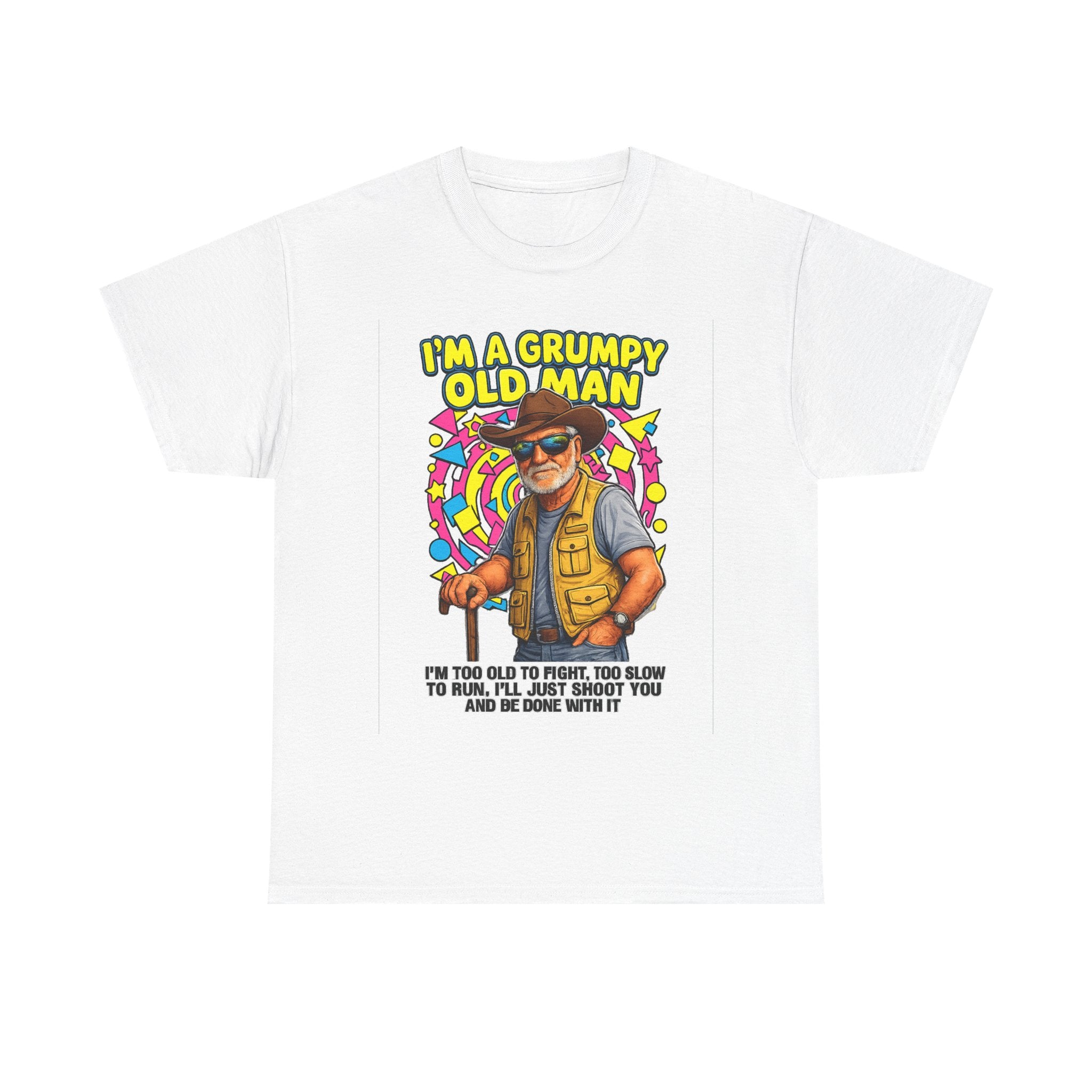I'm A Grumpy Old Man T-Shirt – Funny Senior Fishing Graphic Tee