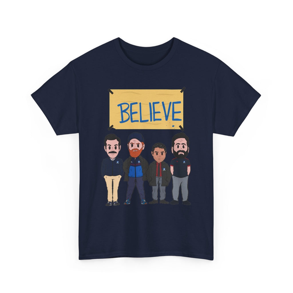 Ted Lasso Inspired Believe Cartoon Band Cotton T-Shirt