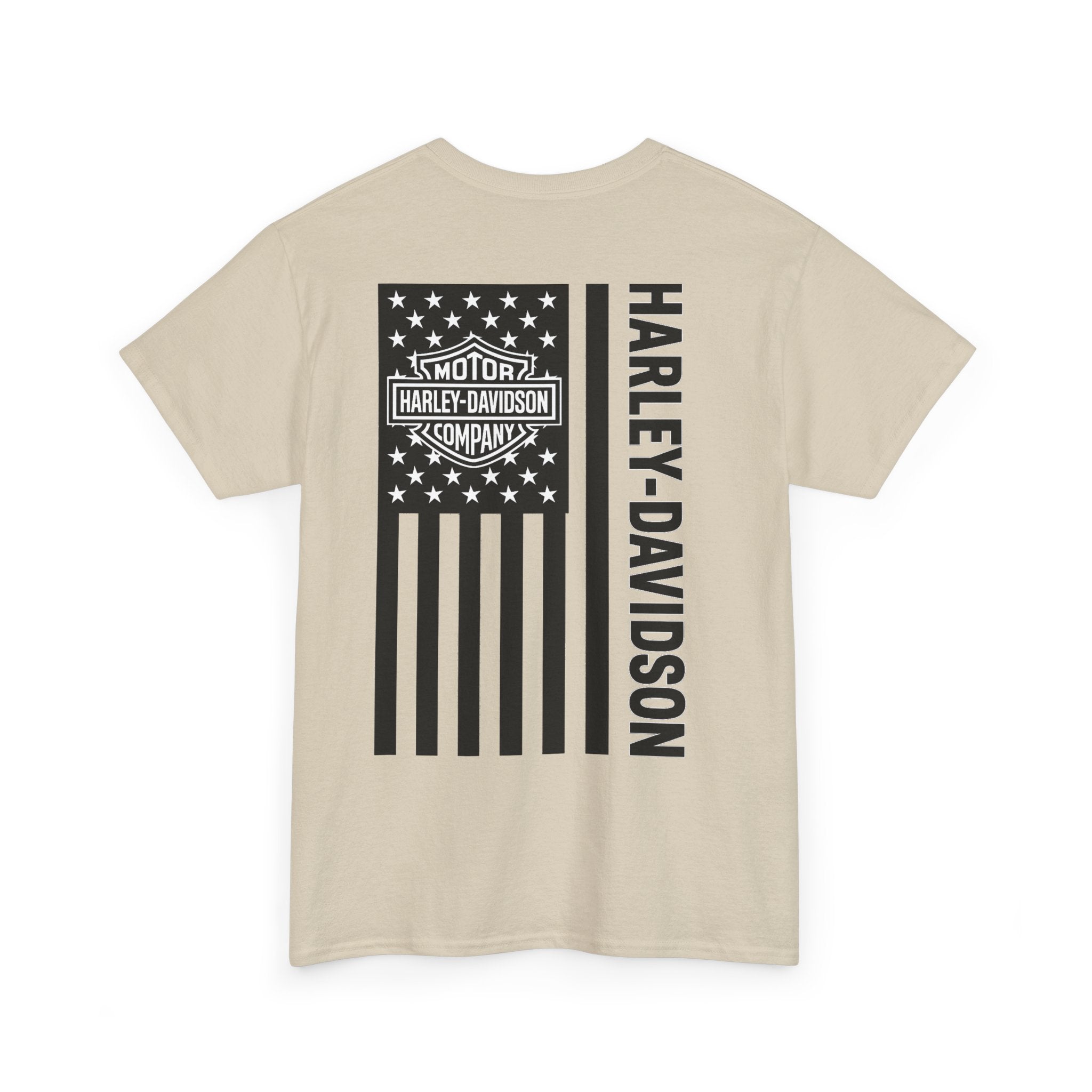 Harley-Davidson American Flag Tee — Vintage Motor Company Back Print