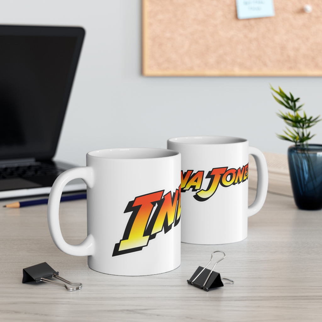 Indiana Jones Retro Movie-Style Ceramic Coffee Mug (11oz & 15oz)