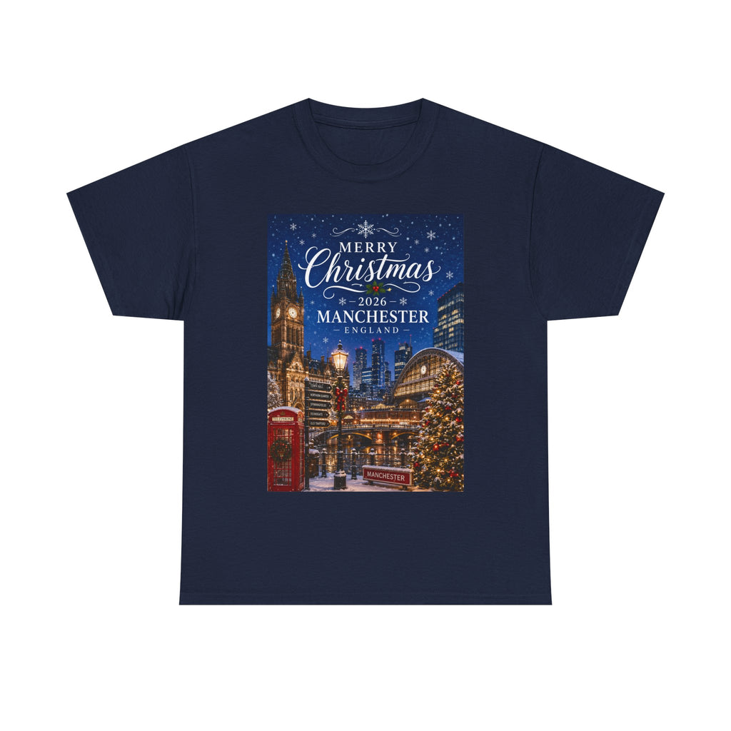 Manchester Christmas Tee — Merry Christmas 2026 Holiday T‑Shirt