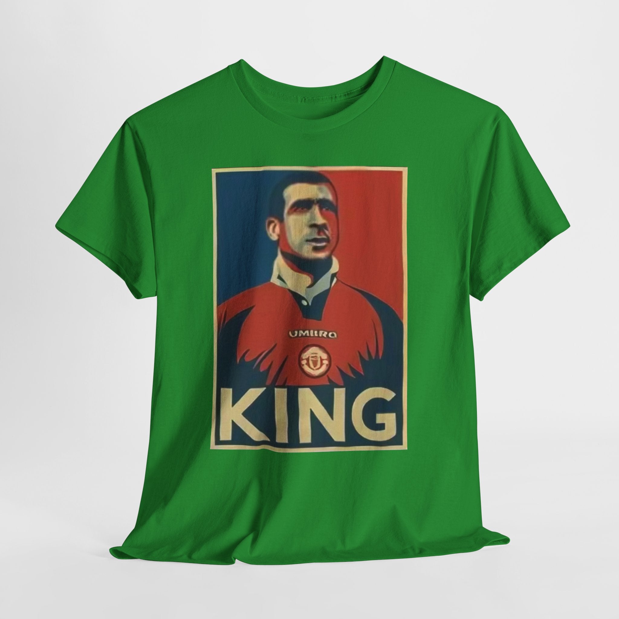 Eric Cantona King Manchester United Graphic Tee — Retro Sports Poster Football Shirt