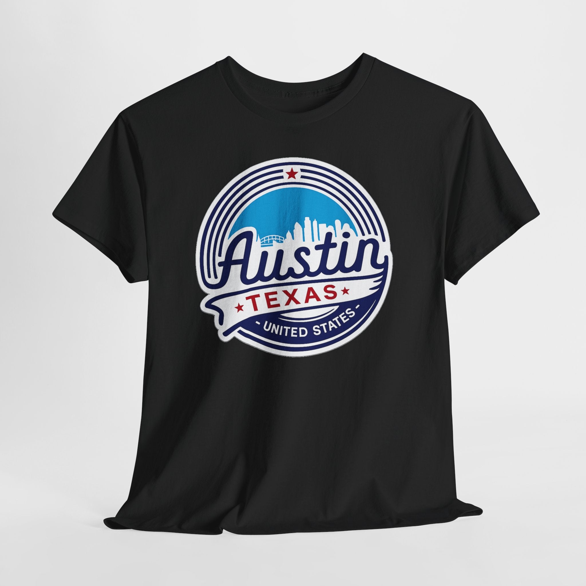 Austin Texas Retro Skyline T-Shirt — Vintage City Pride Tee