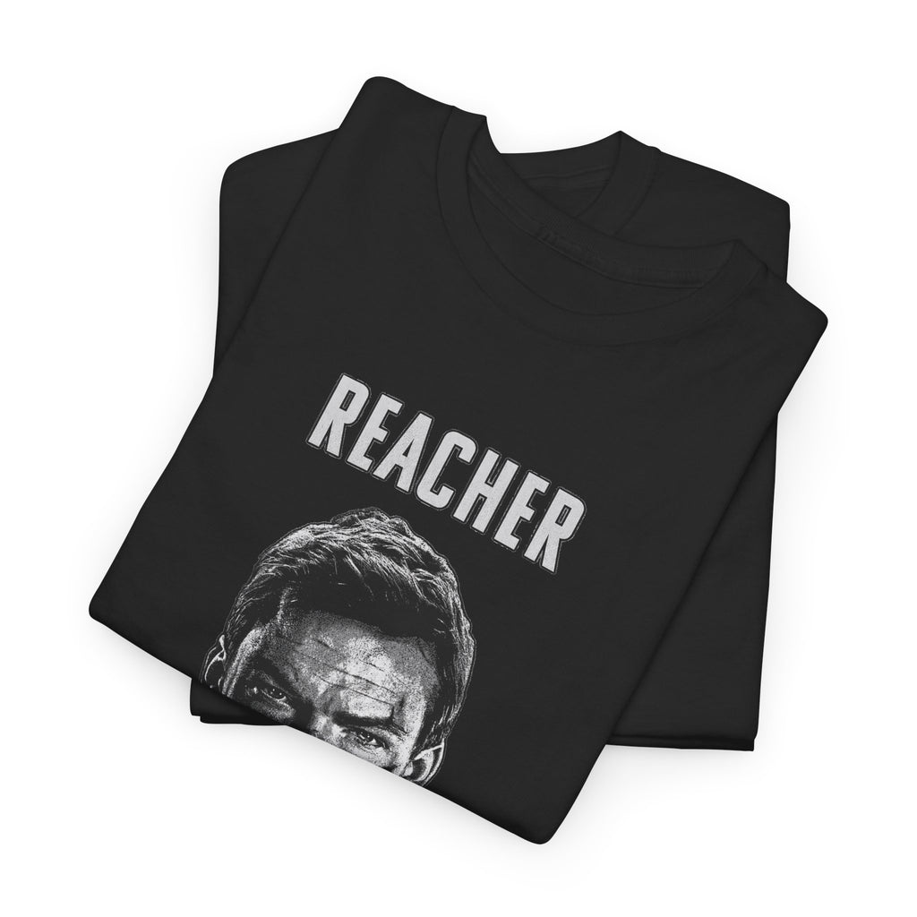 Reacher Graphic Tee — Gritty Portrait T-Shirt for Fans