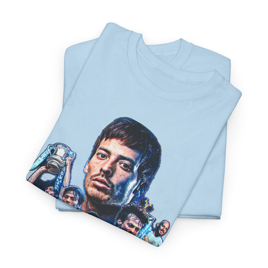 David Silva Manchester City Soccer Tee — Classic Player Portrait Football Shirt
