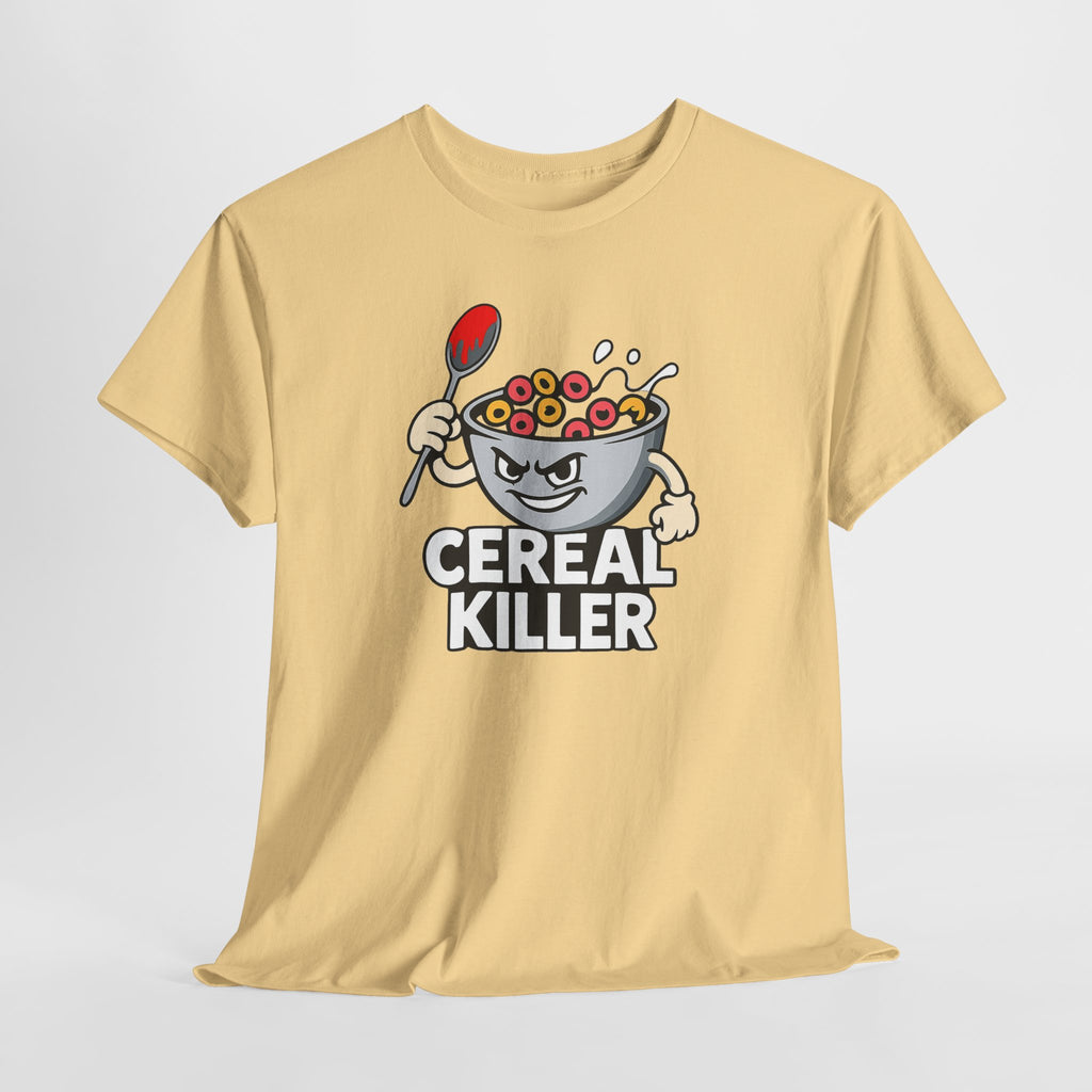 Cereal Killer Graphic Tee — Funny Breakfast Cartoon T‑Shirt