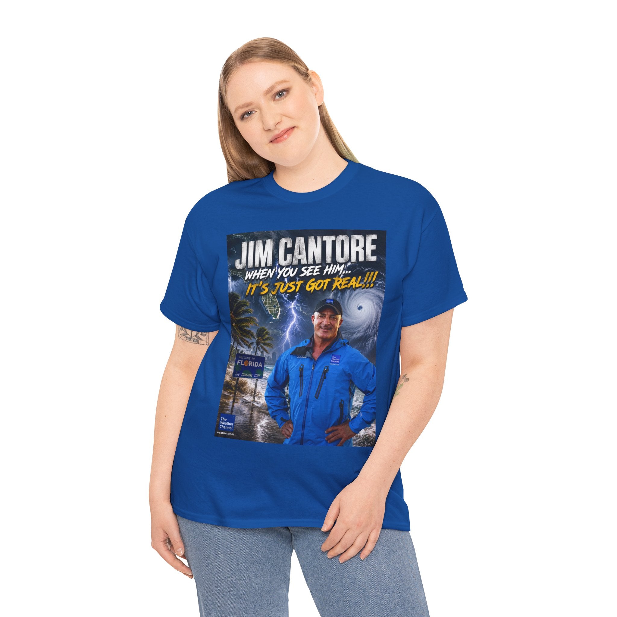 Jim Cantore "It's Just Got Real" Hurricane T-Shirt