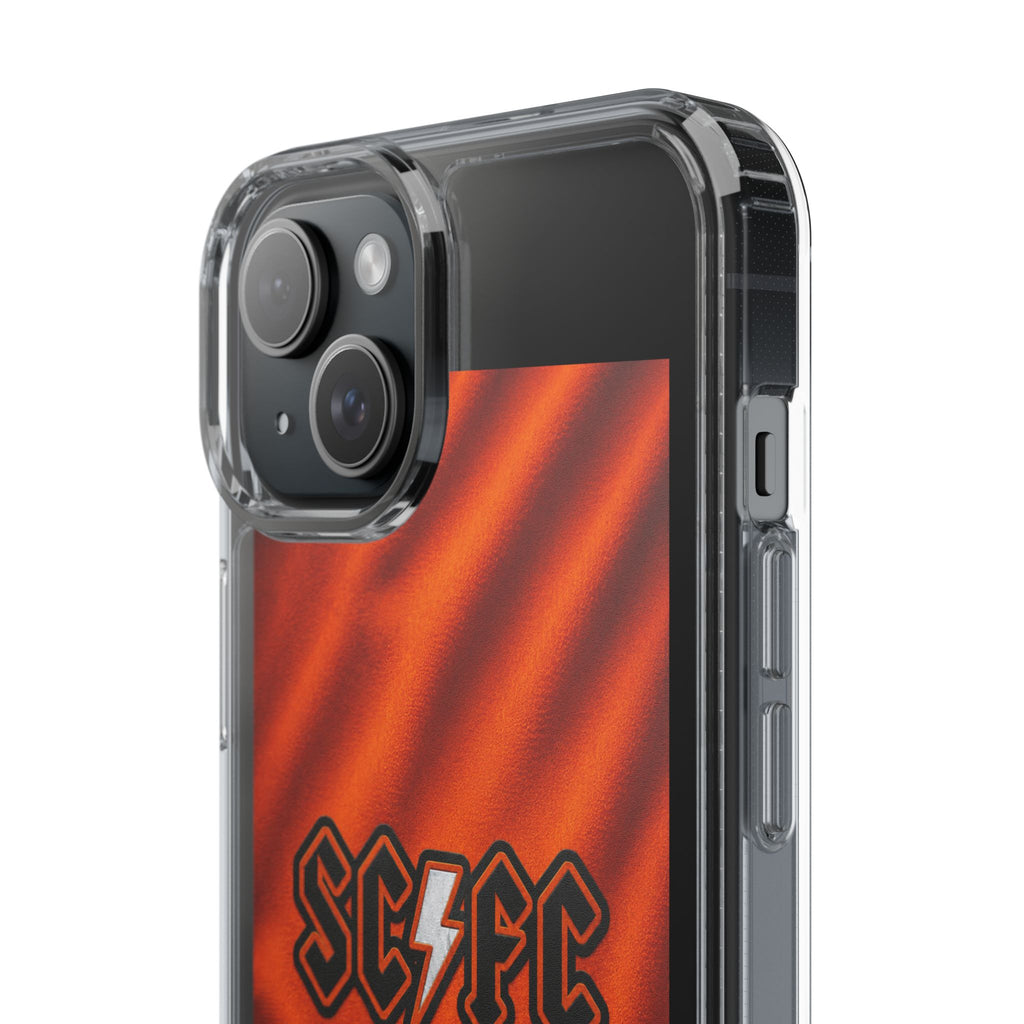 Salford CIty Inspired Phone Case — 'SCFC Back in Orange' Clear Protective Cover