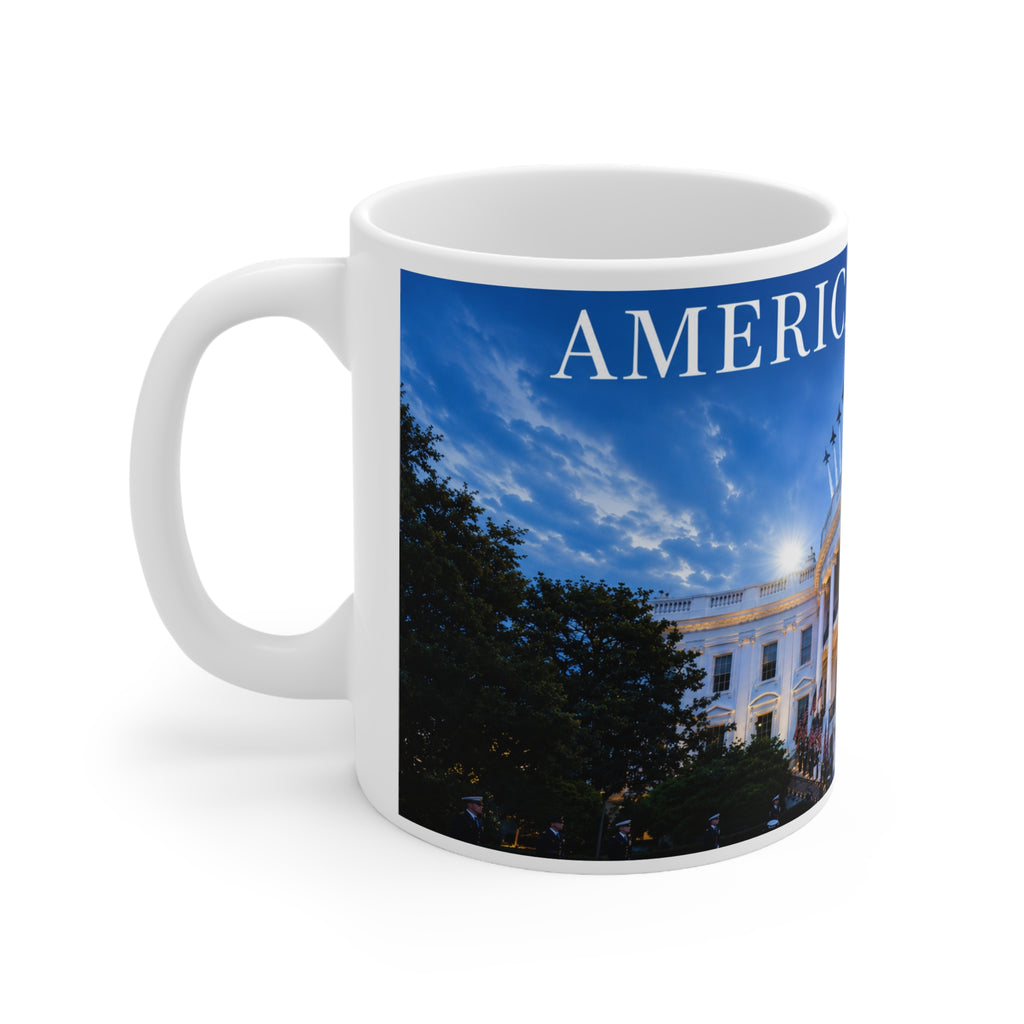 America's 250th White House Ceramic Coffee Mug – 11oz & 15oz