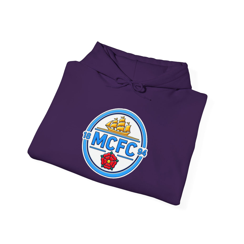 MCFC Logo Hoodie – Vintage Football Club Crest Pullover